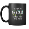 Veterinary The road to my heart is paved with paw prints 11oz Black Mug-Drinkware-Teelime | shirts-hoodies-mugs