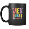 Veterinary Vet nurse and loving it 11oz Black Mug-Drinkware-Teelime | shirts-hoodies-mugs
