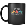 Veterinary Vet tech because people are gross 11oz Black Mug-Drinkware-Teelime | shirts-hoodies-mugs