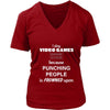 Video Gamer - I play Video Games because punching people is frowned upo - Hobby Shirt-T-shirt-Teelime | shirts-hoodies-mugs