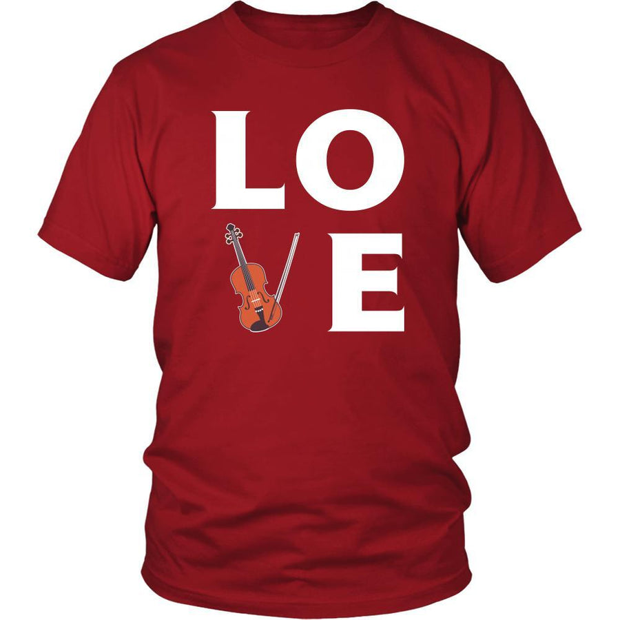 Violin - LOVE Violin - Music Instrument Shirt-T-shirt-Teelime | shirts-hoodies-mugs