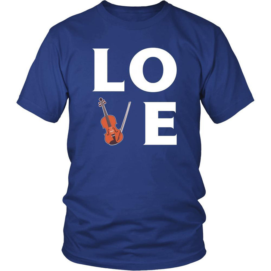 Violin - LOVE Violin - Music Instrument Shirt-T-shirt-Teelime | shirts-hoodies-mugs