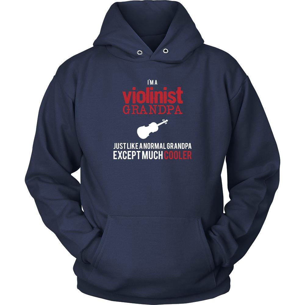 Violin Shirt - I'm a violinist grandpa just like a normal grandpa except much cooler Grandfather Hobby Gift-T-shirt-Teelime | shirts-hoodies-mugs