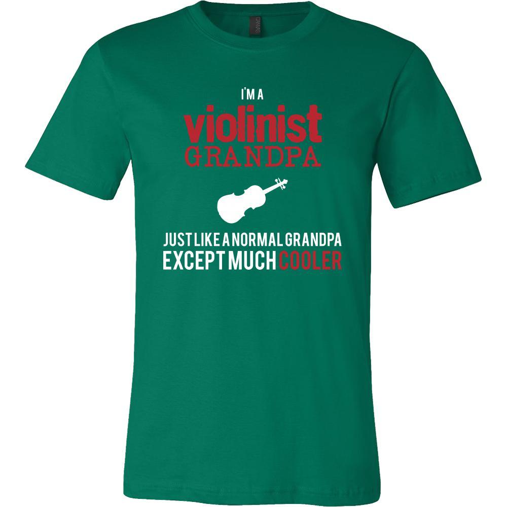 Violin Shirt - I'm a violinist grandpa just like a normal grandpa except much cooler Grandfather Hobby Gift-T-shirt-Teelime | shirts-hoodies-mugs