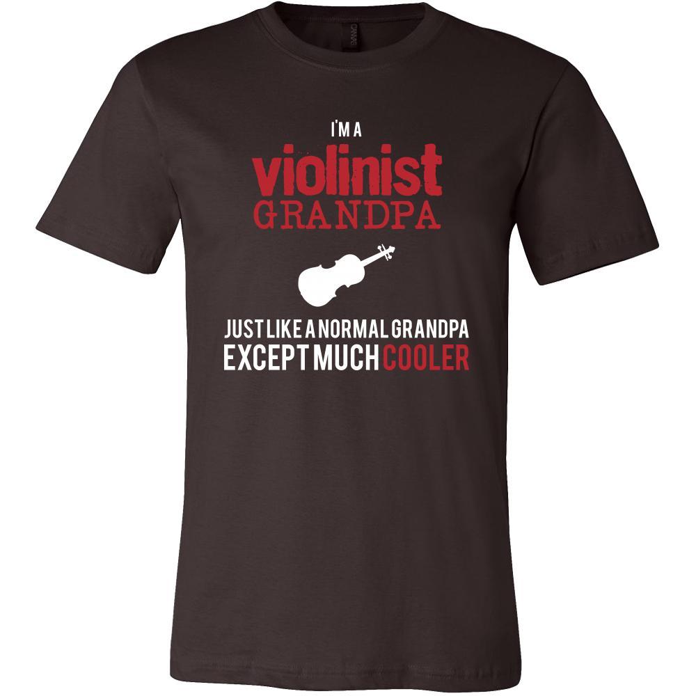 Violin Shirt - I'm a violinist grandpa just like a normal grandpa except much cooler Grandfather Hobby Gift-T-shirt-Teelime | shirts-hoodies-mugs