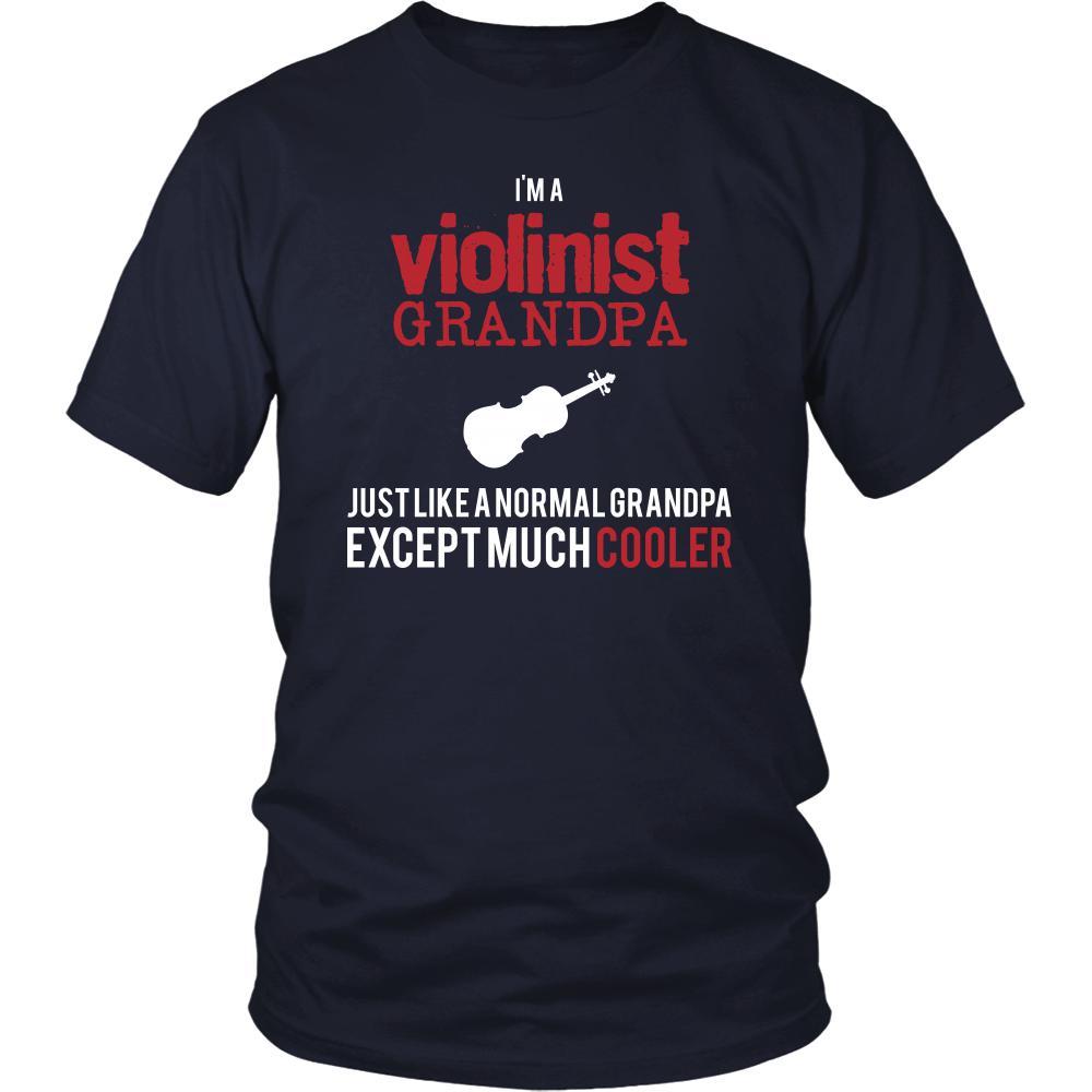 Violin Shirt - I'm a violinist grandpa just like a normal grandpa except much cooler Grandfather Hobby Gift-T-shirt-Teelime | shirts-hoodies-mugs