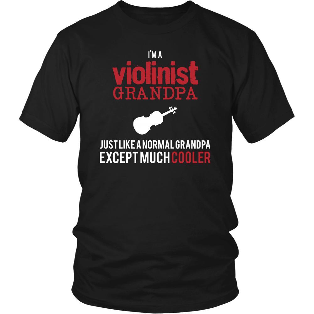 Violin Shirt - I'm a violinist grandpa just like a normal grandpa except much cooler Grandfather Hobby Gift-T-shirt-Teelime | shirts-hoodies-mugs