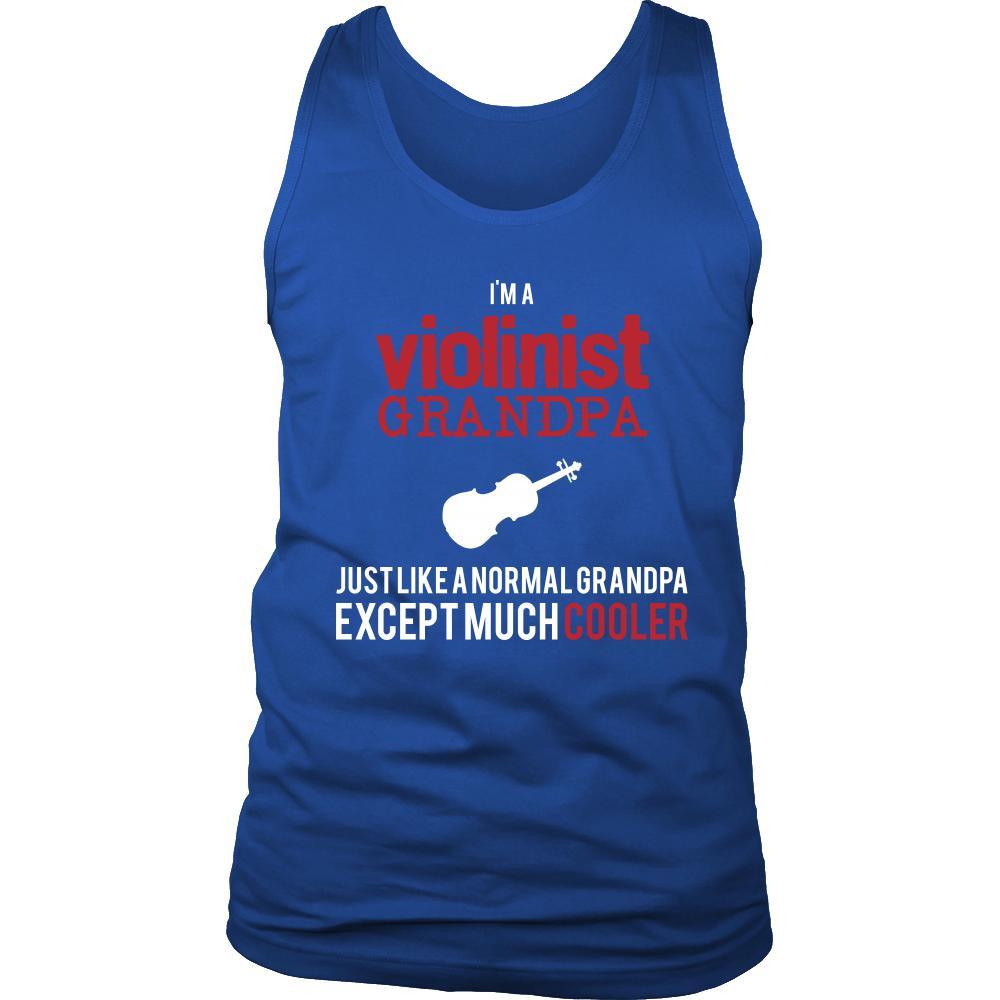 Violin Shirt - I'm a violinist grandpa just like a normal grandpa except much cooler Grandfather Hobby Gift-T-shirt-Teelime | shirts-hoodies-mugs