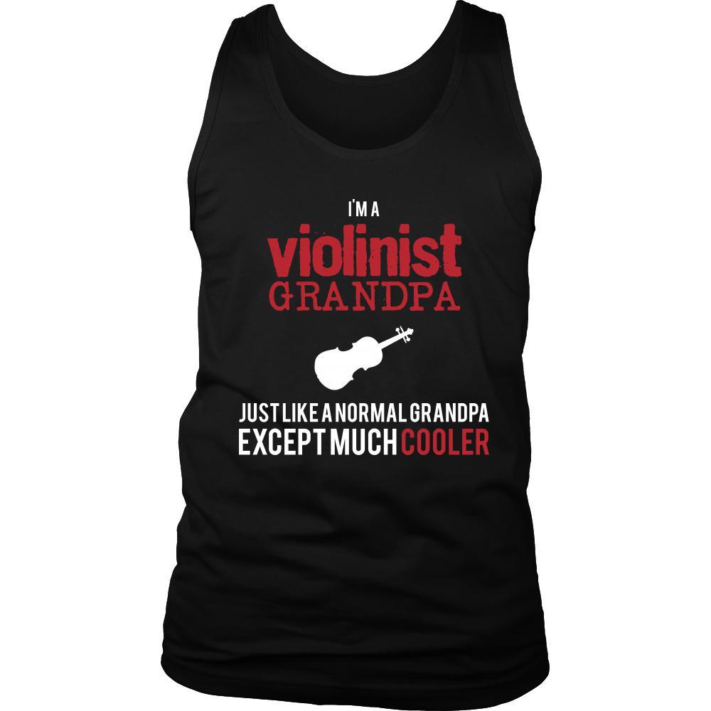 Violin Shirt - I'm a violinist grandpa just like a normal grandpa except much cooler Grandfather Hobby Gift-T-shirt-Teelime | shirts-hoodies-mugs