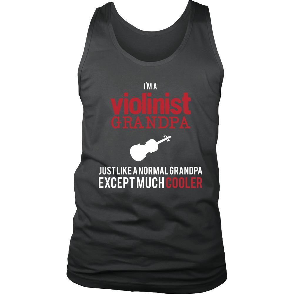 Violin Shirt - I'm a violinist grandpa just like a normal grandpa except much cooler Grandfather Hobby Gift-T-shirt-Teelime | shirts-hoodies-mugs
