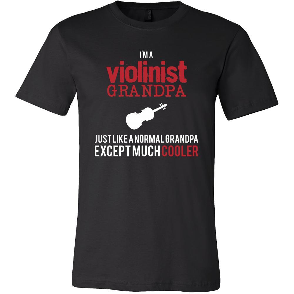 Violin Shirt - I'm a violinist grandpa just like a normal grandpa except much cooler Grandfather Hobby Gift-T-shirt-Teelime | shirts-hoodies-mugs