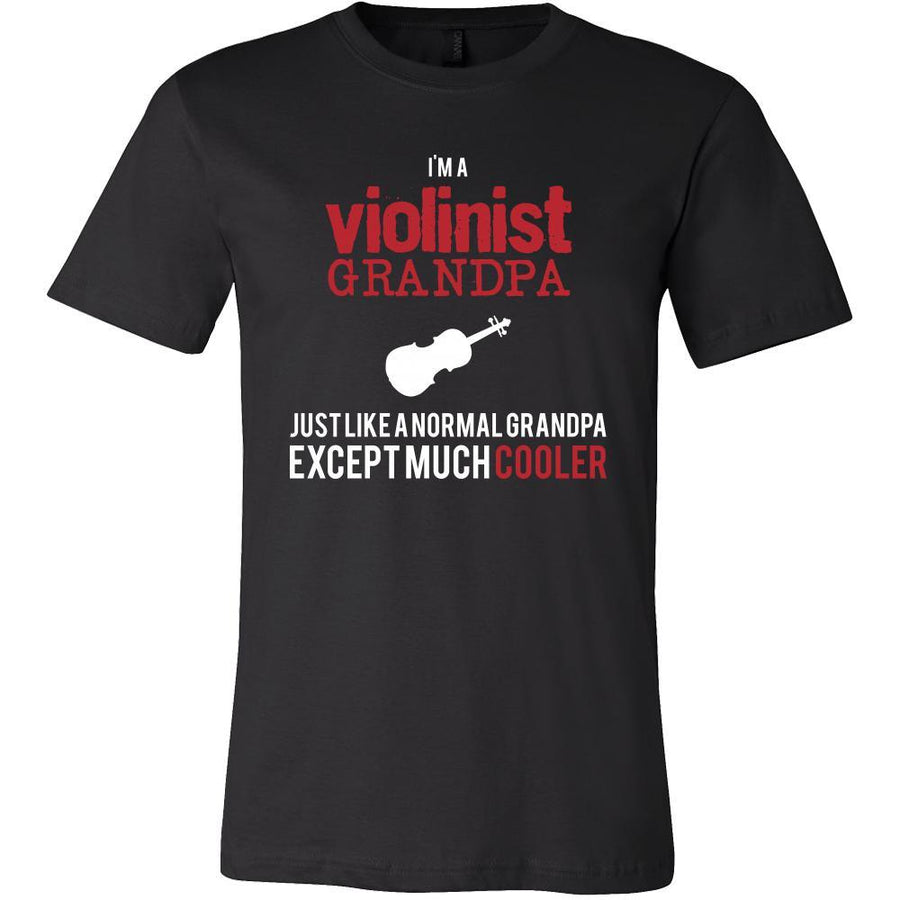 Violin Shirt - I'm a violinist grandpa just like a normal grandpa except much cooler Grandfather Hobby Gift-T-shirt-Teelime | shirts-hoodies-mugs