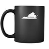 Virginia Home Virginia 11oz Black Mug-Drinkware-Teelime | shirts-hoodies-mugs