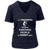 Volleyball - I play Volleyball because punching people is frowned upo - Sport Shirt-T-shirt-Teelime | shirts-hoodies-mugs