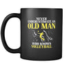 Volleyball Never underestimate an old man who knows volleyball 11oz Black Mug-Drinkware-Teelime | shirts-hoodies-mugs