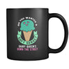 Volleyball Oh you wanted a soft serve? Dairy queen's down the street 11oz Black Mug-Drinkware-Teelime | shirts-hoodies-mugs