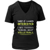 Volleyball Shirt - Sorry If I Looked Interested, I think about Volleyball - Sport Gift-T-shirt-Teelime | shirts-hoodies-mugs