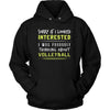 Volleyball Shirt - Sorry If I Looked Interested, I think about Volleyball - Sport Gift-T-shirt-Teelime | shirts-hoodies-mugs