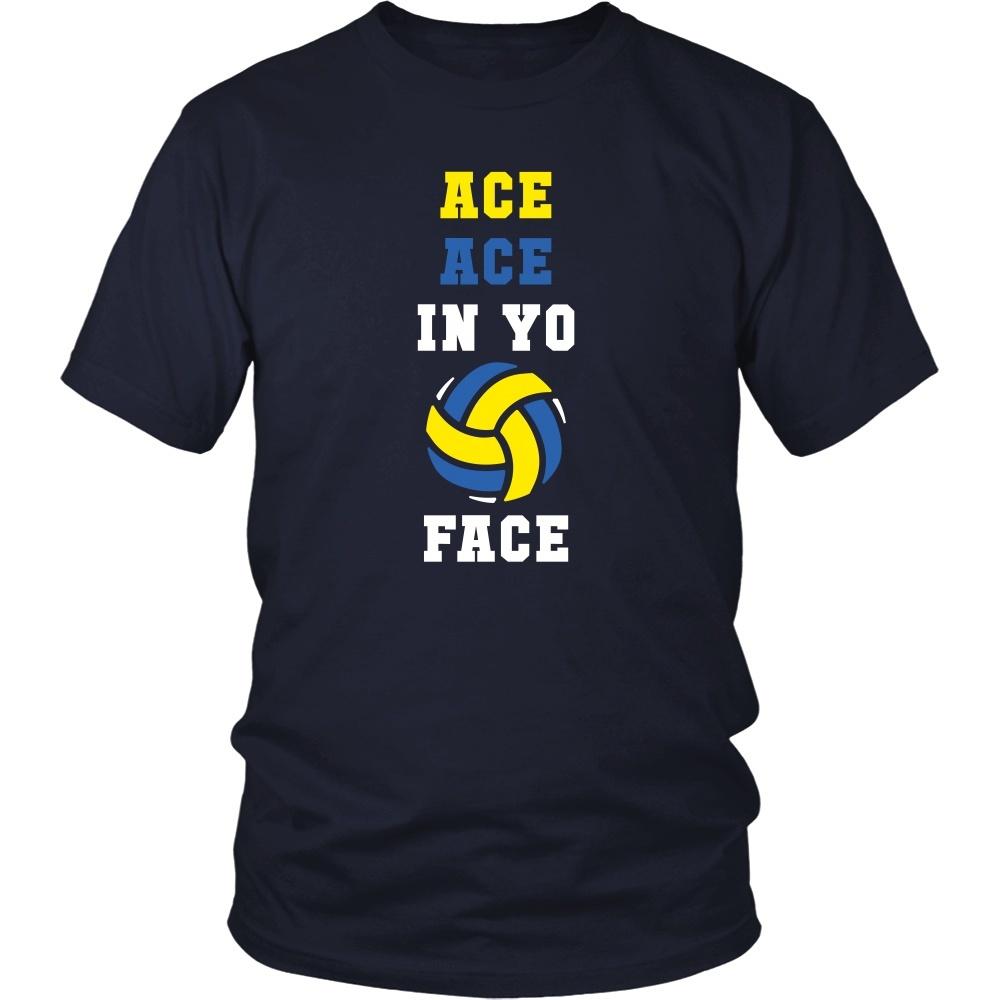 Volleyball T Shirt - Ace ace in yo face-T-shirt-Teelime | shirts-hoodies-mugs