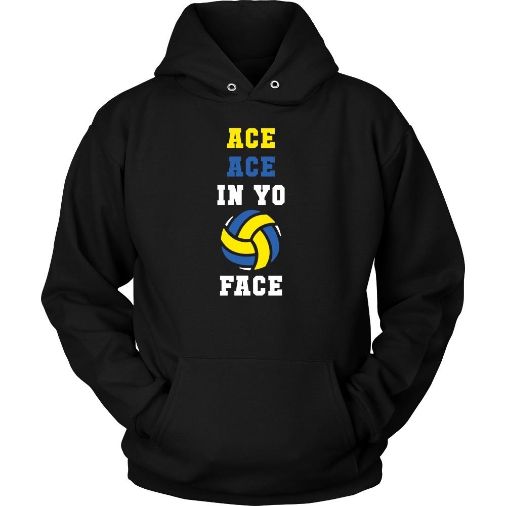 Volleyball T Shirt - Ace ace in yo face-T-shirt-Teelime | shirts-hoodies-mugs