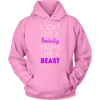 Swimming T Shirt - Looks like a beauty swims like a beast, Bright Purple-T-shirt-Teelime | shirts-hoodies-mugs