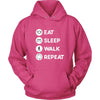 Walking - Eat Sleep Walk Repeat - Walker Hobby Shirt-T-shirt-Teelime | shirts-hoodies-mugs