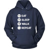 Walking - Eat Sleep Walk Repeat - Walker Hobby Shirt-T-shirt-Teelime | shirts-hoodies-mugs