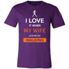 Walking Shirt - I love it when my wife lets me go Walking - Hobby Gift-T-shirt-Teelime | shirts-hoodies-mugs