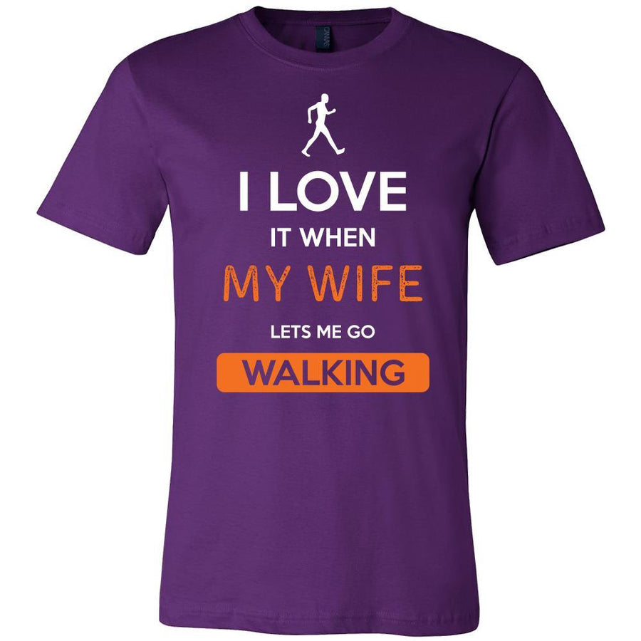 Walking Shirt - I love it when my wife lets me go Walking - Hobby Gift