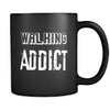 Walking Walking Addict 11oz Black Mug-Drinkware-Teelime | shirts-hoodies-mugs