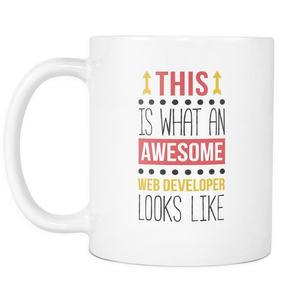 Web Developer coffee cup - Awesome Web Developer-Drinkware-Teelime | shirts-hoodies-mugs