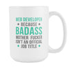 Web Developer coffee cup - Badass Web Developer-Drinkware-Teelime | shirts-hoodies-mugs
