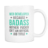 Web Developer mug - Badass Web Developer coffee cup (11oz) White-Drinkware-Teelime | shirts-hoodies-mugs