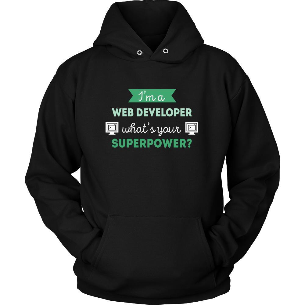 Web developer Shirt - I'm a Web developer, what's your superpower? - Profession Gift-T-shirt-Teelime | shirts-hoodies-mugs