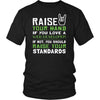 Web Developer Shirt - Raise your hand if you love Web Developer, if not raise your standards - Profession Gift-T-shirt-Teelime | shirts-hoodies-mugs