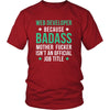 Web Developer Shirt - Web Developer because badass mother fucker isn't an official job title - Profession Gift-T-shirt-Teelime | shirts-hoodies-mugs