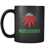 Weed Mistlestoned 11oz Black Mug-Drinkware-Teelime | shirts-hoodies-mugs