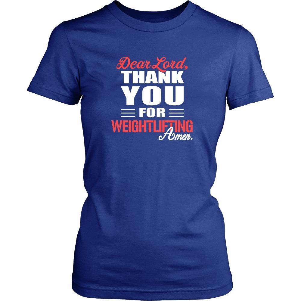 Weightlifting Shirt - Dear Lord, thank you for Weightlifting Amen- Sport-T-shirt-Teelime | shirts-hoodies-mugs