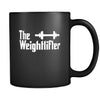 Weightlifting The Weightlifter 11oz Black Mug-Drinkware-Teelime | shirts-hoodies-mugs