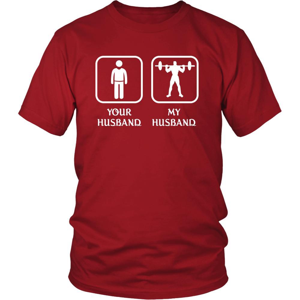 Weightlifting - Your husband My husband - Mother's Day Sport Shirt-T-shirt-Teelime | shirts-hoodies-mugs