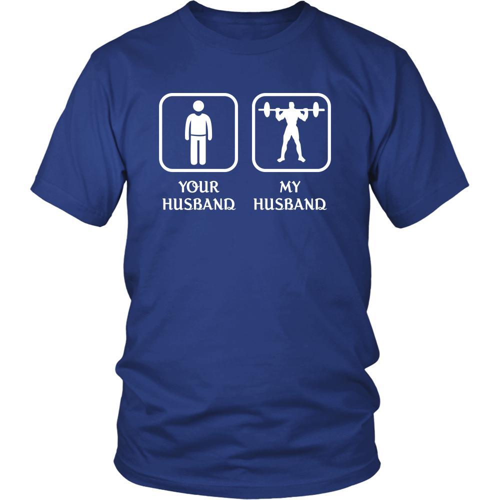 Weightlifting - Your husband My husband - Mother's Day Sport Shirt-T-shirt-Teelime | shirts-hoodies-mugs