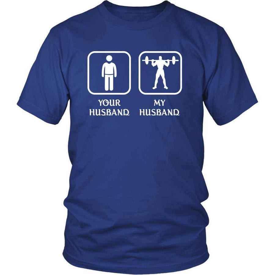 Weightlifting - Your husband My husband - Mother's Day Sport Shirt-T-shirt-Teelime | shirts-hoodies-mugs
