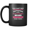 Welder You can't buy happiness but you can become a Welder and that's pretty much the same thing 11oz Black Mug-Drinkware-Teelime | shirts-hoodies-mugs
