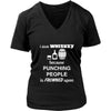 Whiskey - I drink Whiskey because punching people is frowned upon - Drinks Shirt-T-shirt-Teelime | shirts-hoodies-mugs