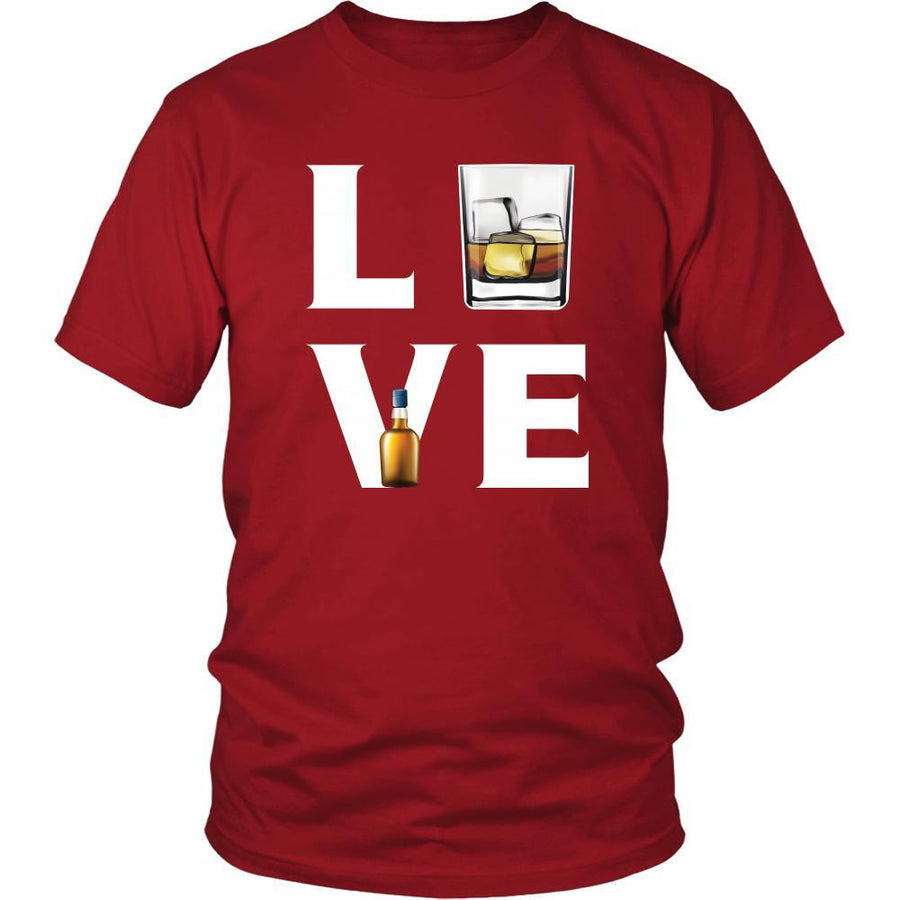 Whiskey - LOVE Whiskey - Drinks Shirt-T-shirt-Teelime | shirts-hoodies-mugs