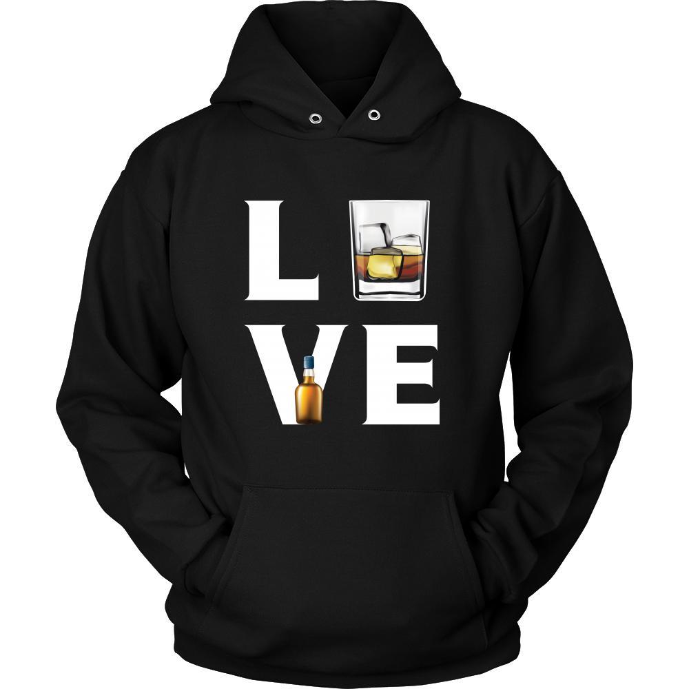 Whiskey - LOVE Whiskey - Drinks Shirt-T-shirt-Teelime | shirts-hoodies-mugs