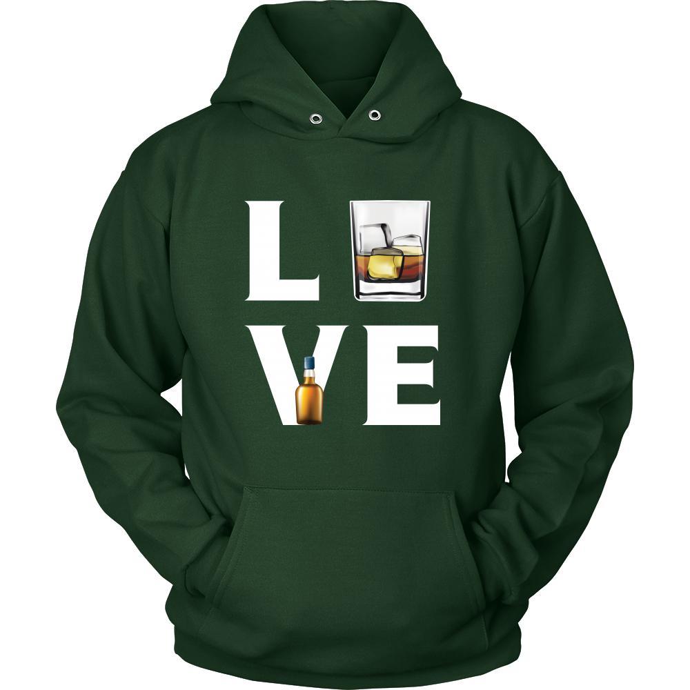 Whiskey - LOVE Whiskey - Drinks Shirt-T-shirt-Teelime | shirts-hoodies-mugs