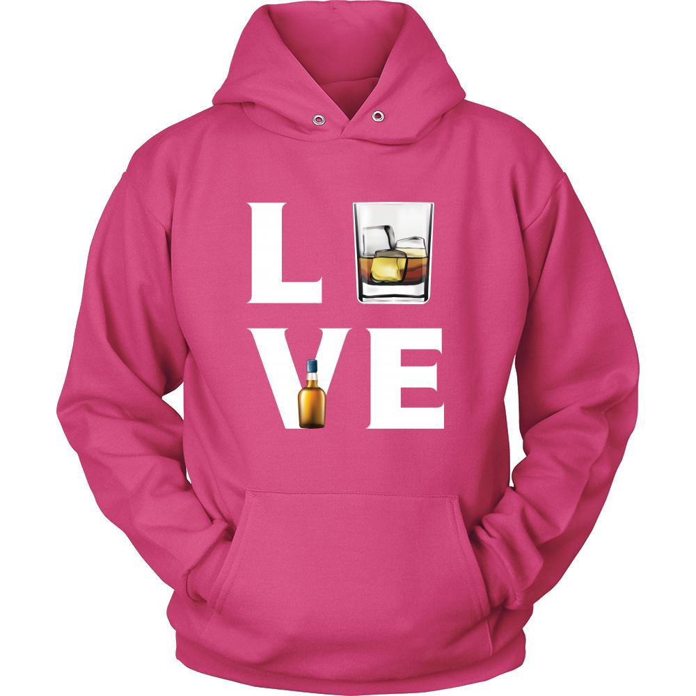 Whiskey - LOVE Whiskey - Drinks Shirt-T-shirt-Teelime | shirts-hoodies-mugs