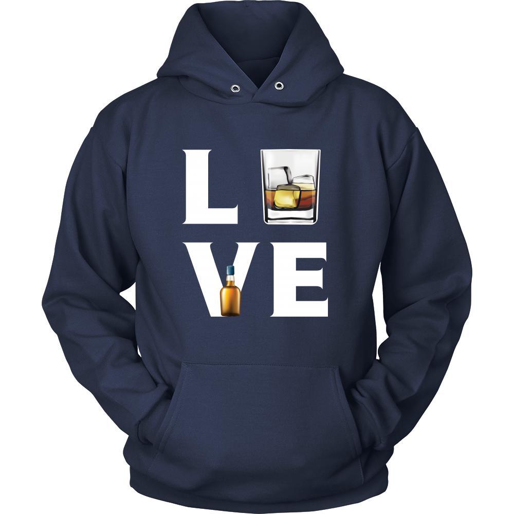 Whiskey - LOVE Whiskey - Drinks Shirt-T-shirt-Teelime | shirts-hoodies-mugs
