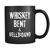 Whiskey Whiskey Bent & Hellbound 11oz Black Mug-Drinkware-Teelime | shirts-hoodies-mugs